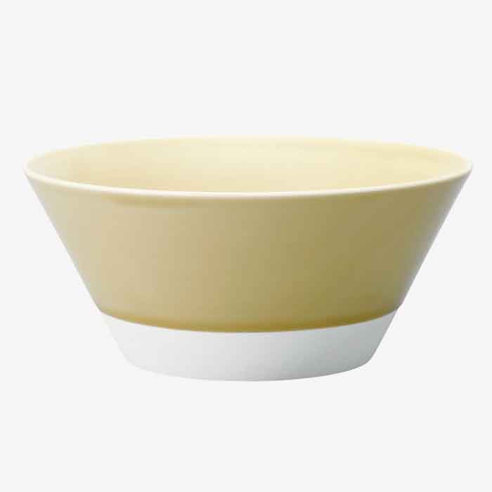 【選べる個数（1～10個）】 波佐見焼　essence of life es bowl〈L：970ml〉 黄磁釉　(13681) studio line【送料込み価格】