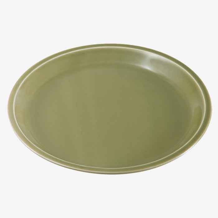 【選べる枚数（1～10枚）】波佐見焼 essence of lifees plate〈19糎〉織部釉 (19604)studio line【貨物輸送込み必要経費】