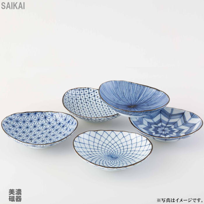 楽天市場】取鉢 鉢 小鉢 皿 お皿 取皿 楕円古染絵変り 楕円取鉢揃 食器