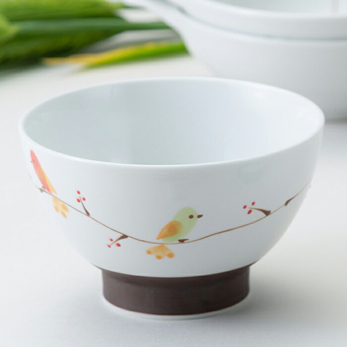 【選べる個数（1～10個）】 福峰陶苑 ハミング 茶碗 ＜赤＞（325ml） (24345） 【送料込み価格】