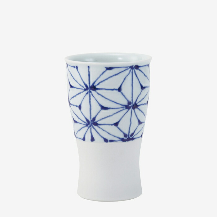 【選べる箱数（1～10箱）】翔芳窯smart350 1/2 優勝杯 麻の葉 青（200ml） １個入(24656）【貨物輸送込み必要経費】