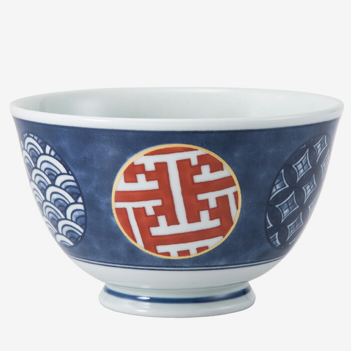 【選べる個数（1～10個）】錦丸紋 お口当たり丼（575ml）（30885）染錦文様 クラシノウツワ【貨物輸送込み通貨価値】