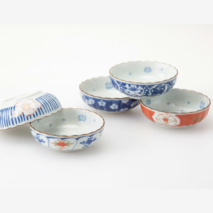 【選べる箱数（1～10箱）】染錦絵上がり下がり 小鉢揃(PRICE GIFT-31007)【貨物輸送無料】
