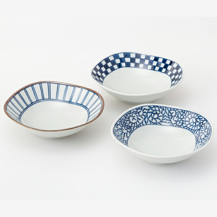 【選べる箱数（1～10箱）】藍屋 丸角鉢3重協奏曲色ダ(PRICE GIFT-52636)【貨物輸送無料】