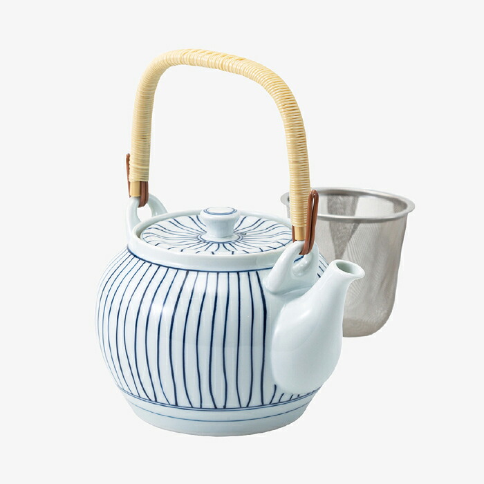 【選べる個数（1～10個）】縞十草 MS6号土瓶（950ml）優勝杯網茶こし（37651）【貨物輸送込み通貨価値】