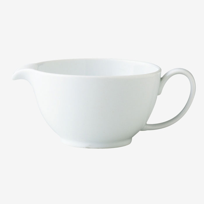 【選べる個数（1～10個）】白 湯冷まし 後手 (300ml)（40621）湯冷まし・ドレッシングポット・ソースポット【貨物輸送込み通貨価値】