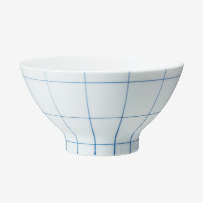 【選べる個数（1～10個）】 波佐見焼　essence of life es rice bowl〈260ml〉 チェックBU(45572) studio line【送料込み価格】