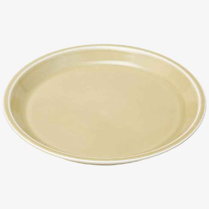 【選べる枚数（1～10枚）】波佐見焼 essence of lifees plate〈24糎〉黄磁釉 (49331)studio line【貨物輸送込み必要経費】 食器-キッチン用品・食器・調理器具-皿・プレート