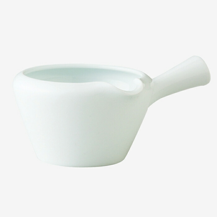 【選べる個数（1～10個）】白 横手湯冷まし (250ml)（61369）湯冷まし・ドレッシングポット・ソースポット【貨物輸送込み通貨価値】