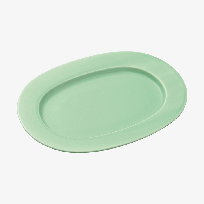 【選べる個数（1～10個）】oval（楕円）サイドプレート〈W20cm〉GN（14468）essence of life【送料込み価格】｜ギフトギャラリー石橋