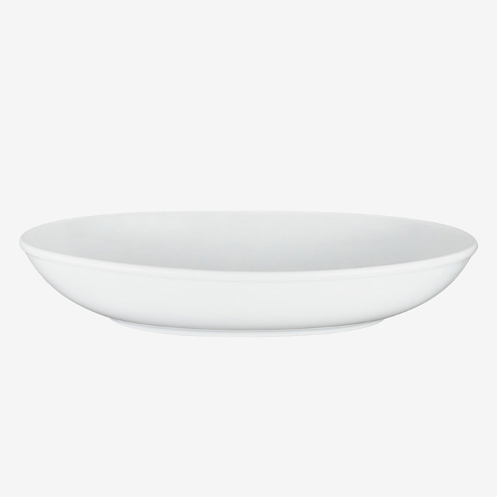 【選べる枚数（1～10枚）】Commonオーバルボウル 230mm楕円深皿 White（18305）【送料込み価格】