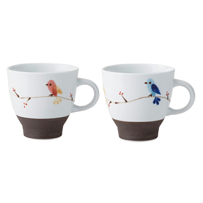 【選べる箱数（1～10箱）】鼻歌を歌う ミニマグペア（青・赤）（175ml）【貨物輸送込み通貨価値】