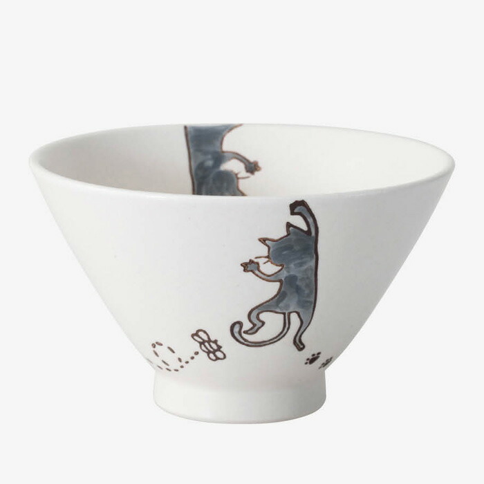 【選べる個数（1～10個）】neko Rどんぶり鉢 灰（250ml）（25440）【貨物輸送込み通貨価値】