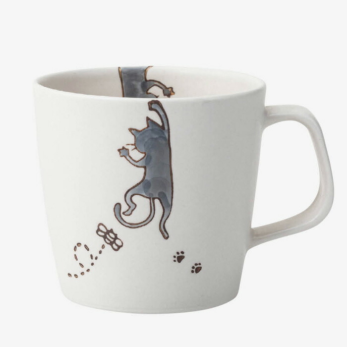 【選べる個数（1～10個）】neko コップ 灰（275ml）（25442）【貨物輸送込み通貨価値】