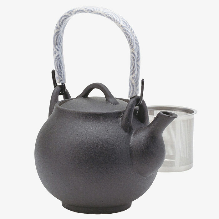 【選べる個数（1～10個）】利左エ門玄（くろ） SS新土瓶（紅茶の葉ポット）（750ml）百貨店ステンレス鋼茶こし（25531）【貨物輸送込み通貨価値】