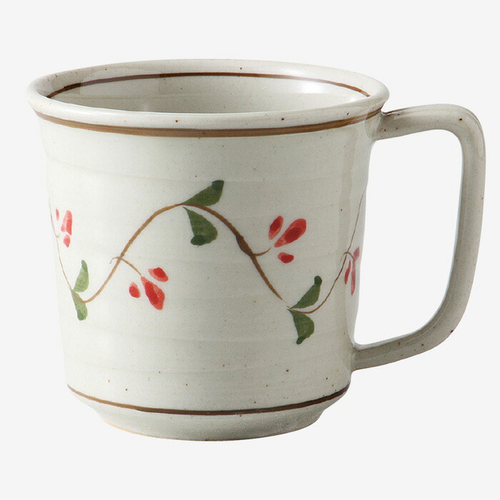 【選べる個数（1～10個）】廻り唐草　軽量マグ（300ml）（赤）　(74048)クラシノウツワ【送料込み価格】｜ギフトギャラリー石橋