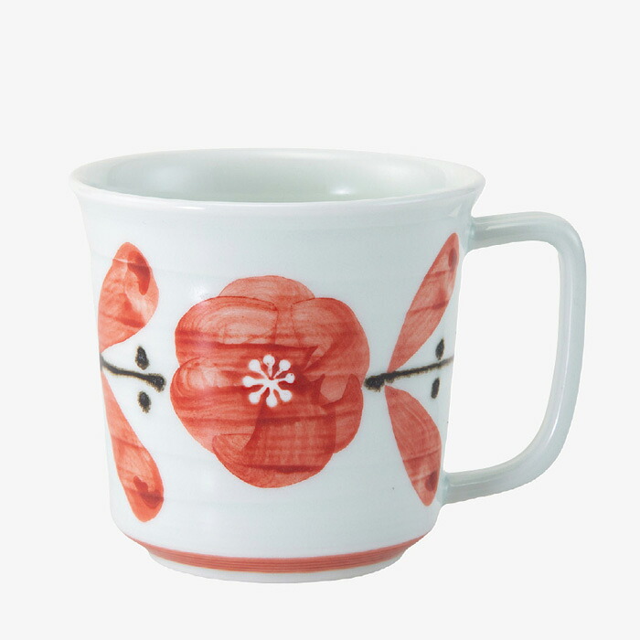 【選べる個数（1～10個）】 廻り花 軽量マグ （300ml）（赤）　(74085) クラシノウツワ 【送料無料】