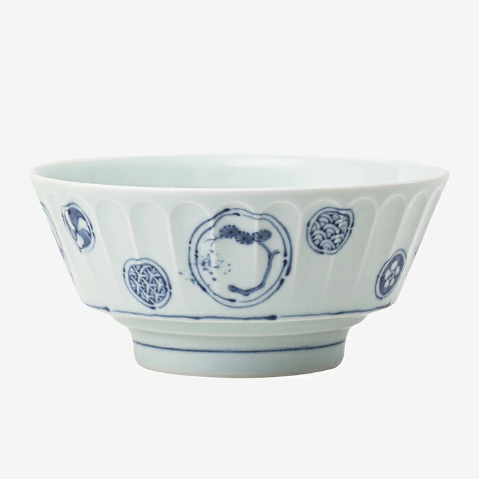 【選べる個数（1～10個）】藍屋（AIYA）藍染丸紋 持易丼（800ml）（74206）クラシノウツワ【貨物輸送無料】