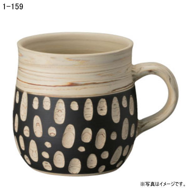 楽天市場】常滑焼憲児（けんじ）白練込緑水玉マグカップ230ml 並