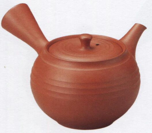 楽天市場】常滑焼友仙(ゆうせん)19号 朱泥丸形筋引急須340ml