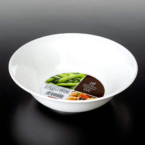 【おまとめ割】【メーカー直送品】100個セット レンジ中鉢 白/レンジ食器/ レンジ食器シリーズ/電子レンジ・食器洗浄機対応 ホワイト食器/白いお皿 nakaya K544-1AR【c】【t5】