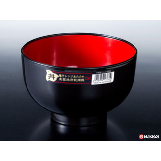 【おまとめ割】【製造会社直送品】100個書き割り 範囲丼 黒 nakayak380-1AR【c】【t5】
