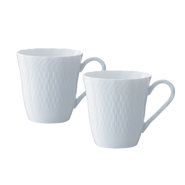 楽天市場 ノリタケ シェールブラン マグペアセット マグカップnoritake Sher Blanc 白い食器 Pointn コンビニ受取対応商品 ギフトと100均 ギフトカンパニー