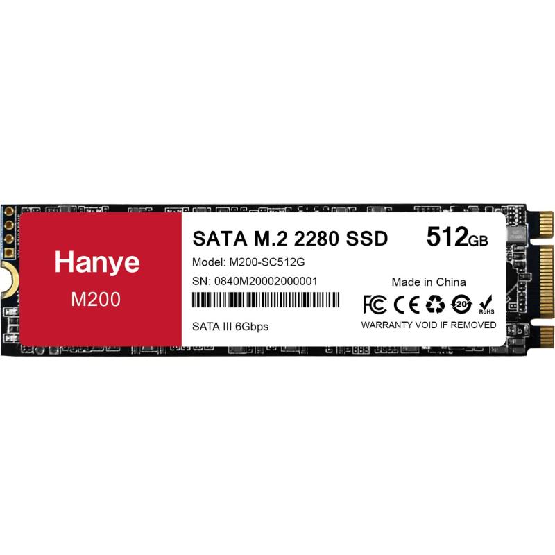 Hanye 内蔵SSD SATA M.2 2280 SATA III 6.0Gb/s 550MB/s M200 正規品 国内3年画像