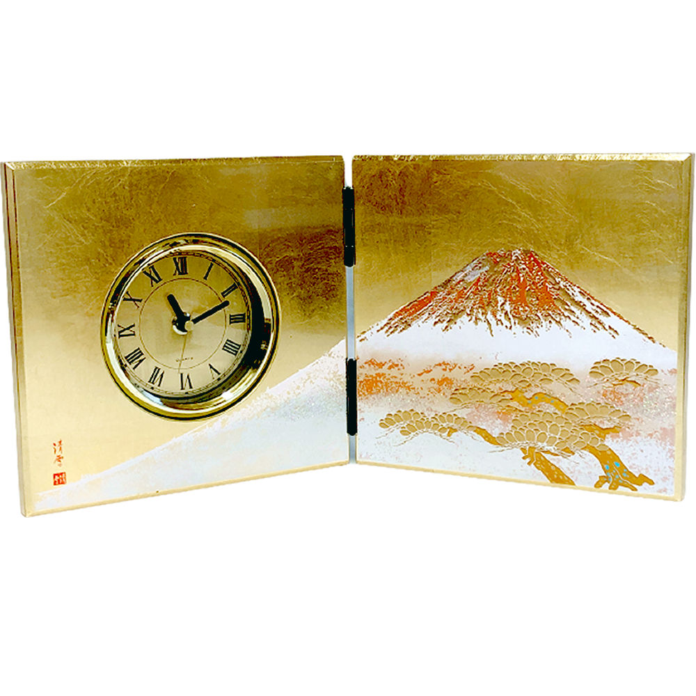 楽天市場】屏風時計 葛飾北斎 赤富士 招福開運 和風 インテリア 屏風