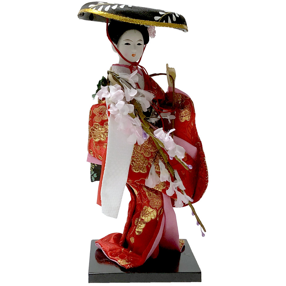 楽天市場】日本人形 鼓（つづみ） 美人（9インチ）約24ｃｍ【日本の