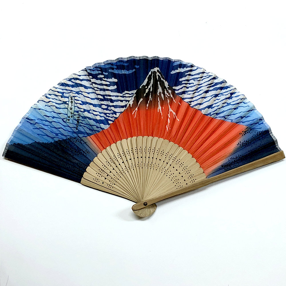 楽天市場】開運扇子 北斎 波裏 竹製 扇子スタンド 付き冨嶽三十六景
