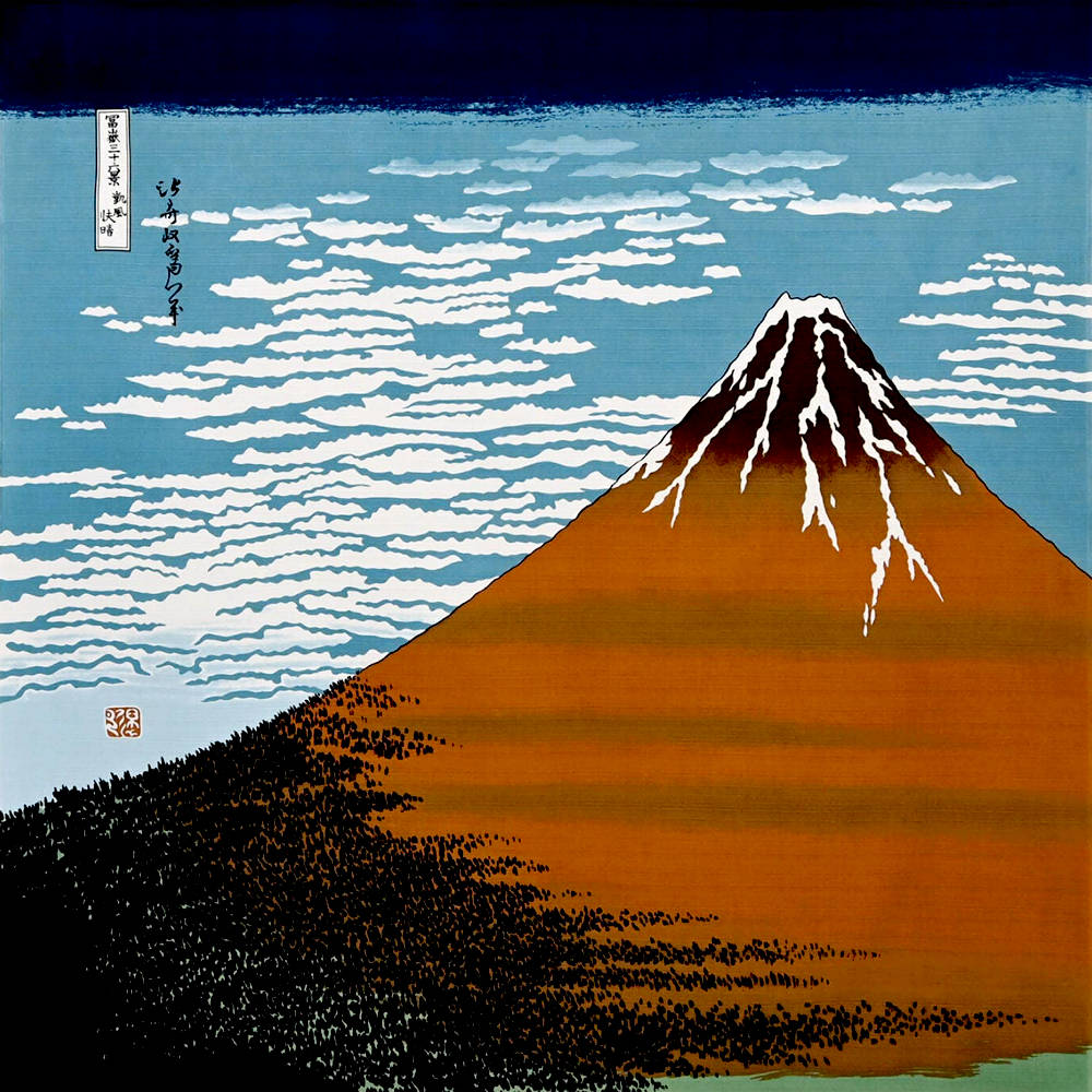 楽天市場】浮世絵 風呂敷 葛飾北斎 波裏 大判風呂敷 118cm x