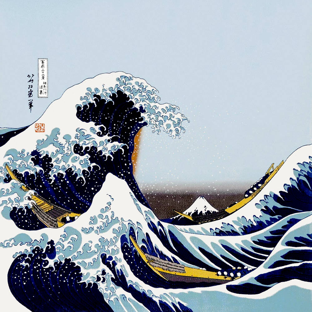 ちりめんふろしき 「神奈川沖浪裏」 – Shop of Hokusai ｜ 北斎