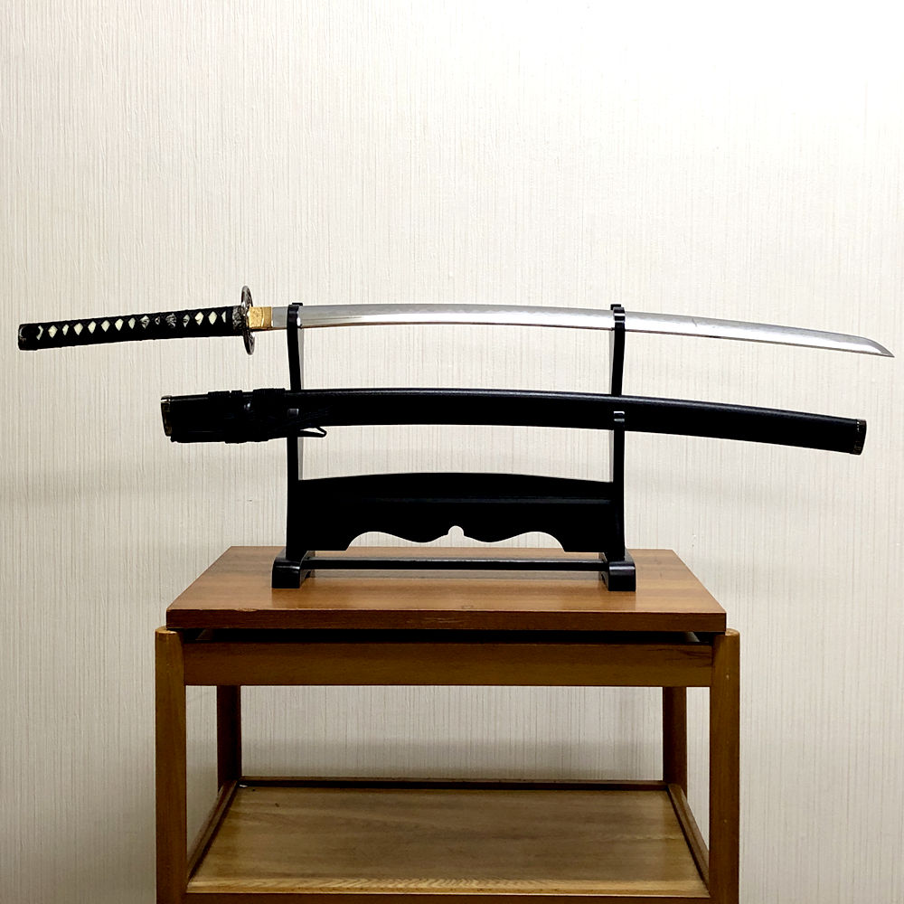 日本刀 黒石目 大刀 美術刀剣 新デザイン<br>侍刀 武将コスプレ 刀 戦国武将 刀剣 模造刀 日本製 インテリア 送料無料