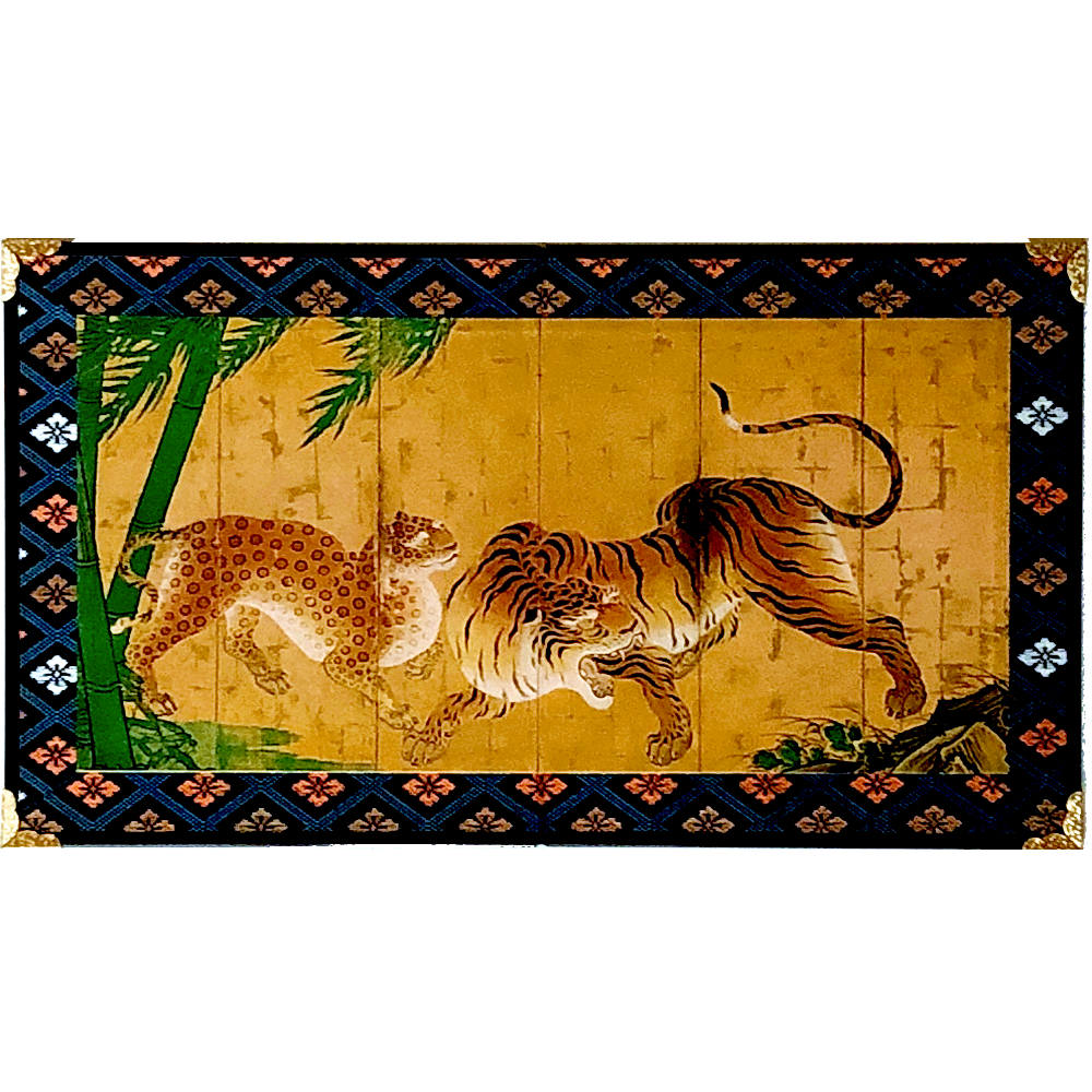 楽天市場】名画屏風 松鶴図 ミニ屏風四曲一双屏風 和風インテリア屏風