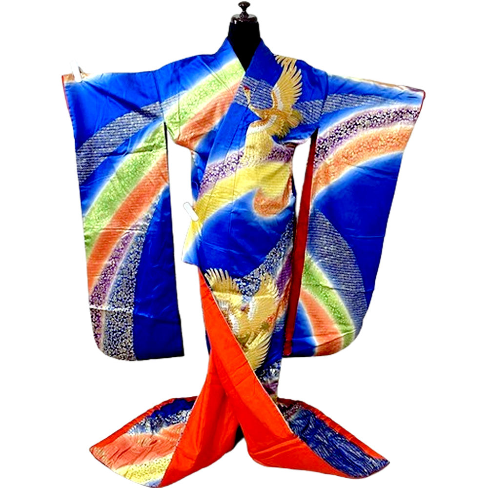打掛 御芽出度お召しもの 花嫁御寮お召しもの 色打掛 まわり合わせ運ぶ金鶴の舞晴れ晴れしい 御芽出度 内掛け 正絹 刺しゅう 鶴 御芽出度 お召しもの 良品 貸お召しものの売りわたす 買いもとめる通貨価値 打掛売りわたす 縁起物 御芽出度活動写真 インスタ 活動写真 和風 室内装飾 日本のお差し上げ物 和装 御芽出度 花嫁御寮 打ち掛け 廟堂挙式 青打掛 色打ち掛け 貨物輸送無料