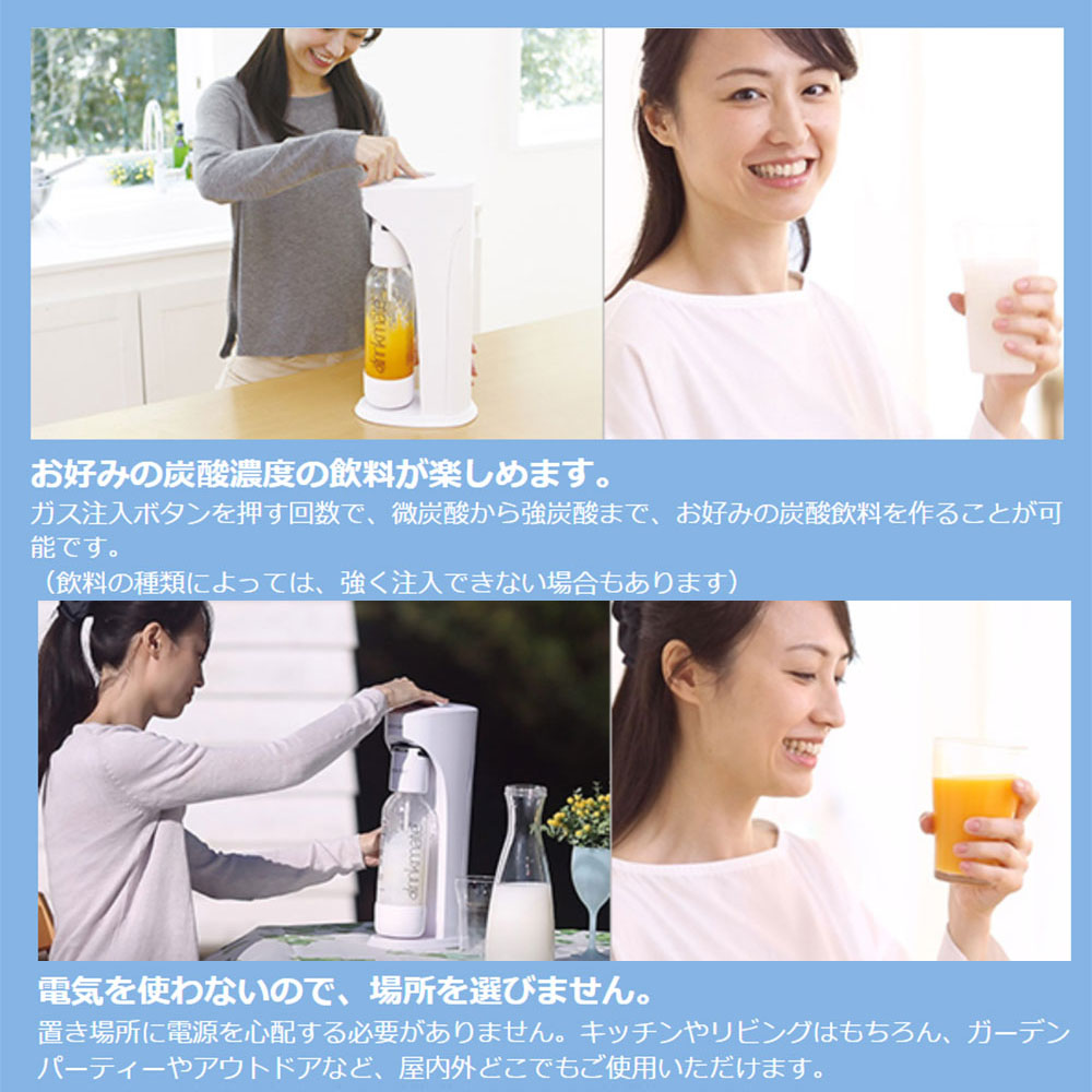 人気特価激安 楽天市場 即日発送 Drinkmate ドリンクメイト スターターセット ホワイト 専用ボトル500 2 予備炭酸シリンダー60ｌ Drm1001 Drm0021 2 Drm0031 ホワイト今ならすぐに出荷 Gwに間に合う 夏前には用意したい 景品 名入れのお祝いギフトランド