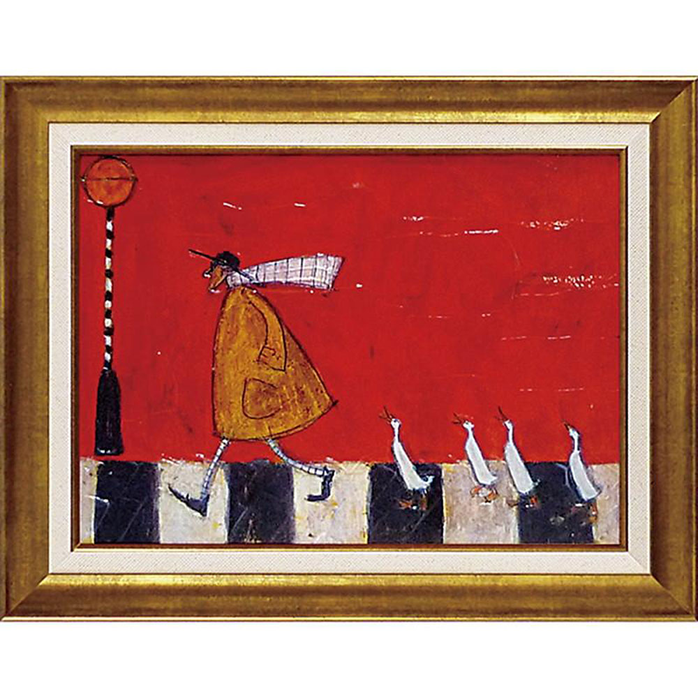 絵画 サム トフト 「アヒルと横断」 ST-08011周年記念品 プレゼント