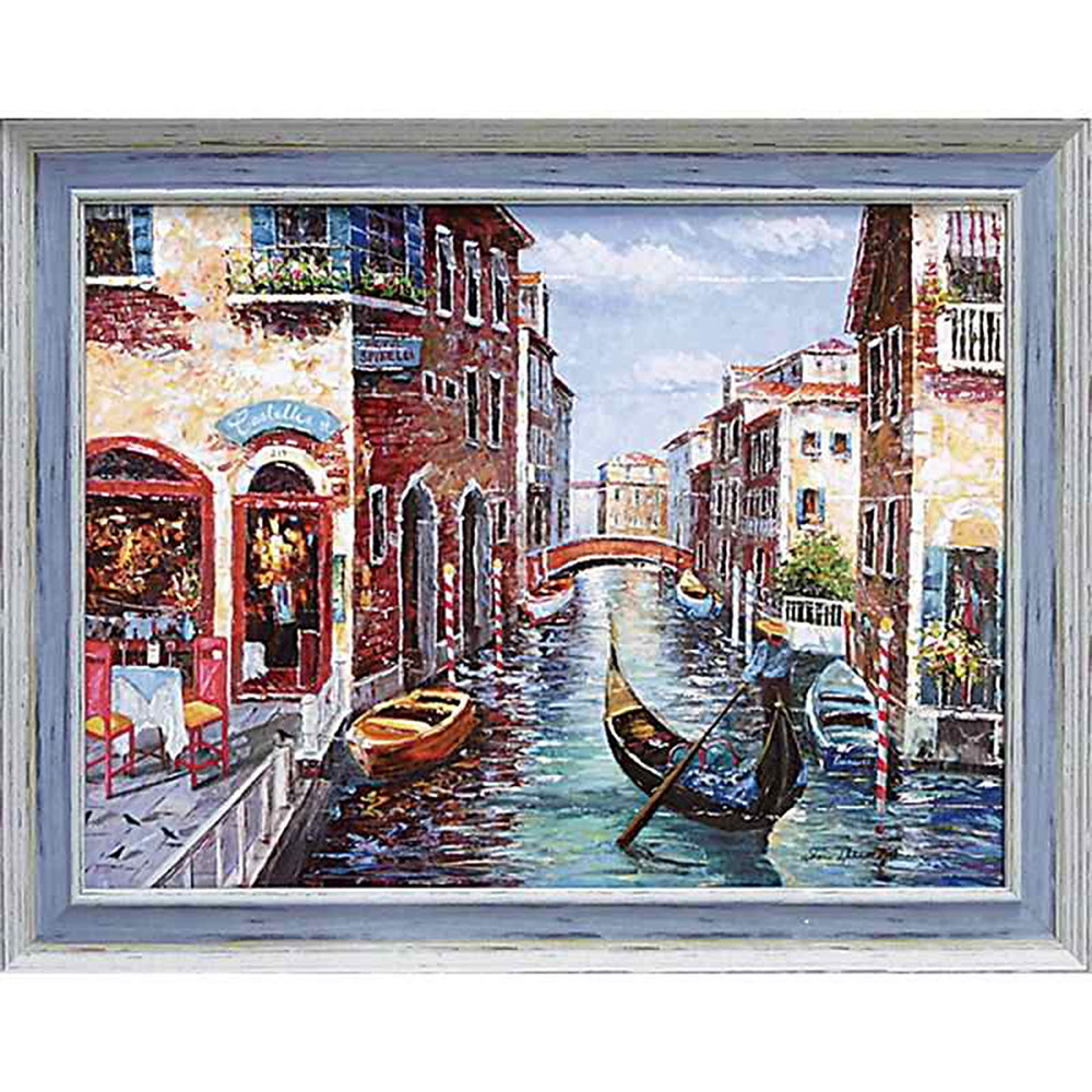 *イタリア*ベニスの運河*大型油絵* イタリア*ベニスの運河*大型油絵* イタリア*ベニスの運河*大型