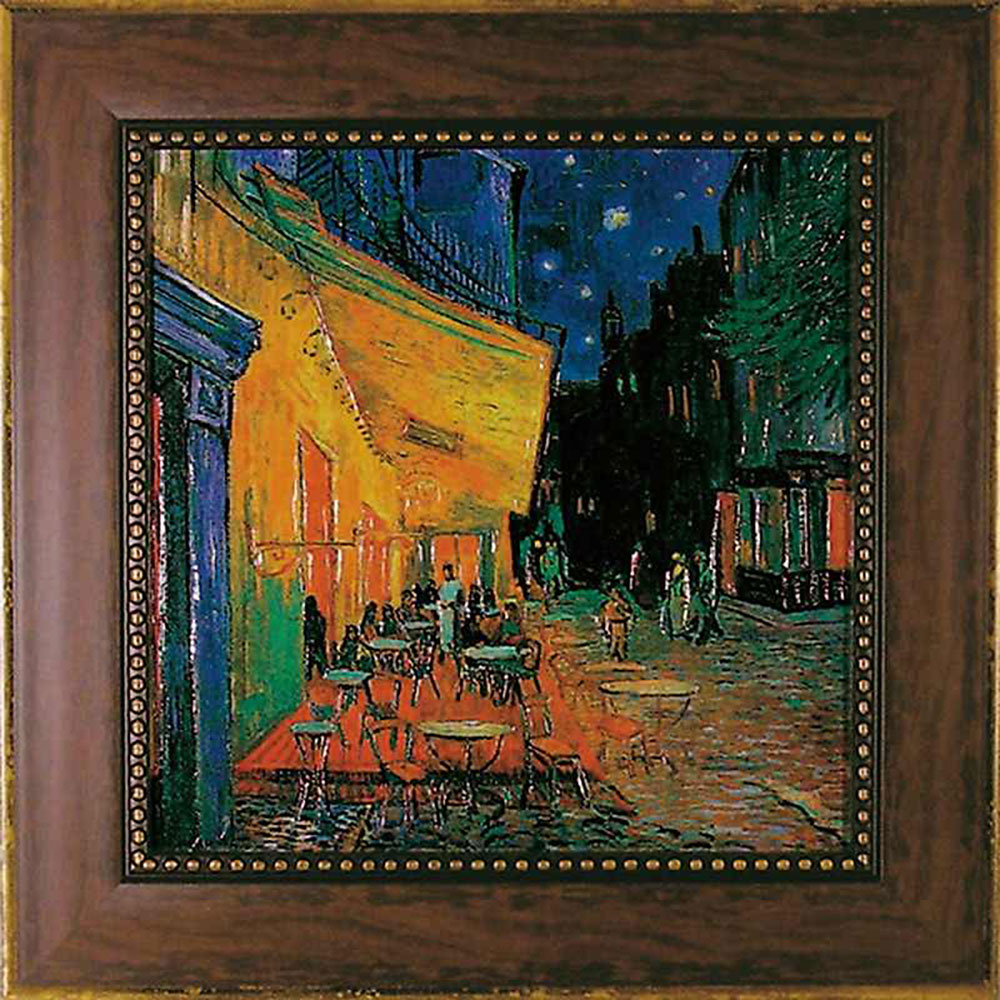 楽天市場】【受注制作】新品ゴッホ/夜のカフェテラス/肉筆複製画