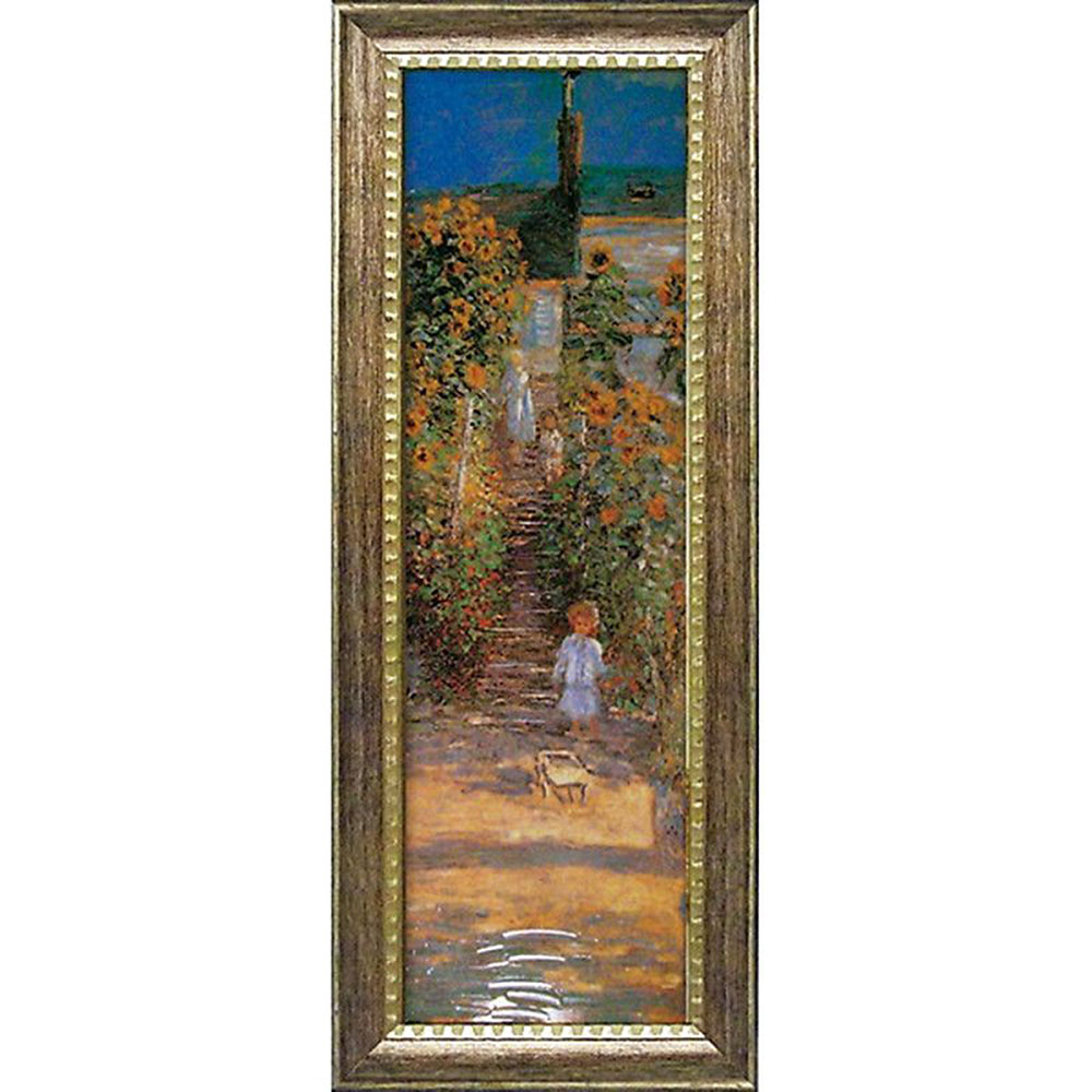 絵画 ミュージアムシリーズ モネ 「ヴェトゥイユの画家の庭」 MW-18090周年記念品 プレゼント 退職記念 卒業記念 名入れ相談