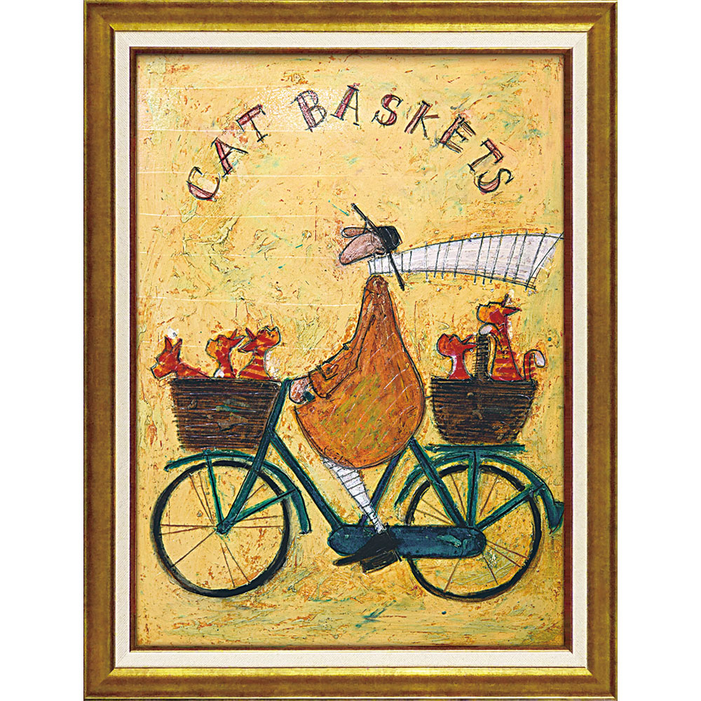 絵画 サム トフト 「キャット バスケット」 ST-16024周年記念品 プレゼント 退職記念 卒業記念 名入れ相談