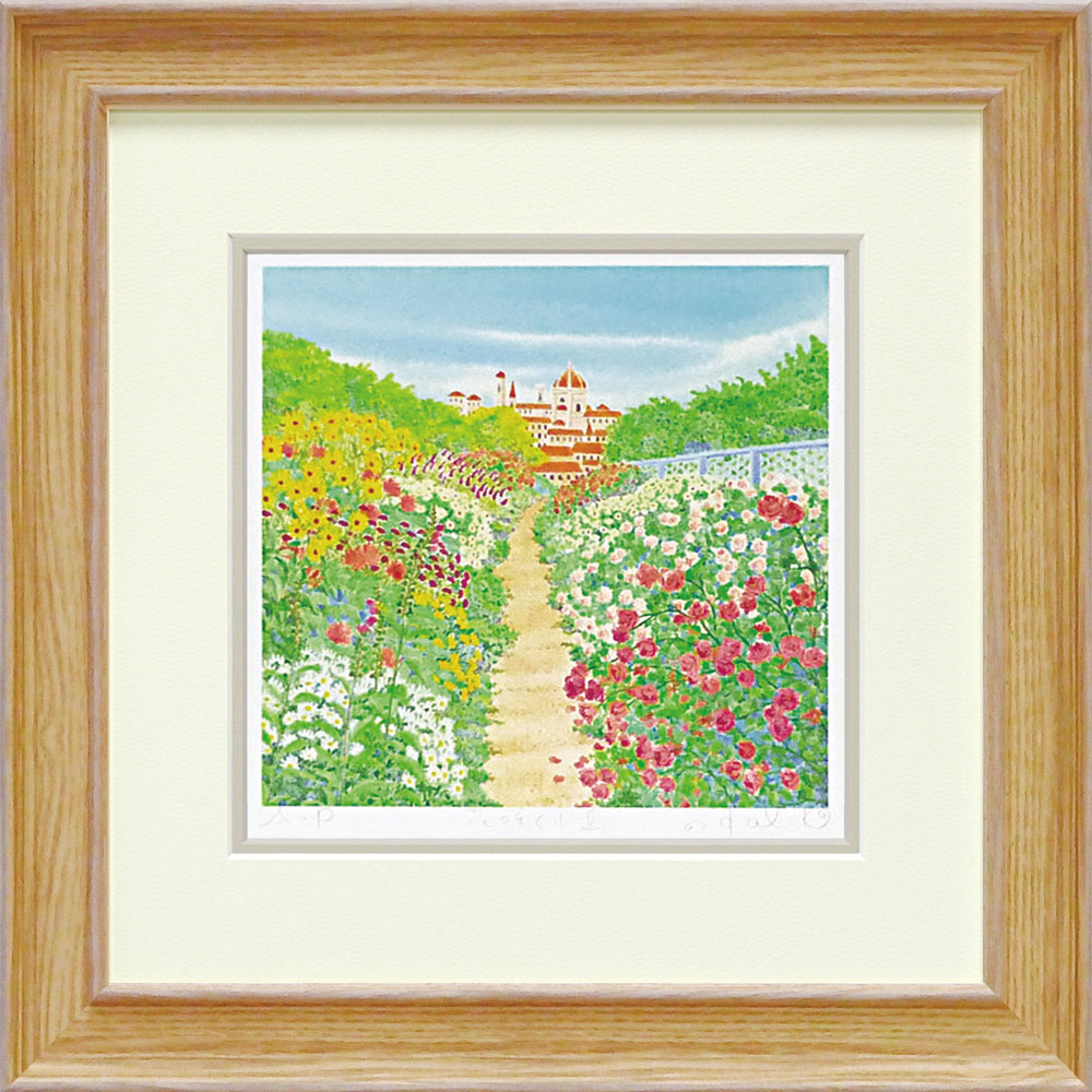 絵画　栗の木はるみ作品② 栗乃木ハルミ「dwarf house」 - 栗乃木ハルミ（くりのきはるみ
