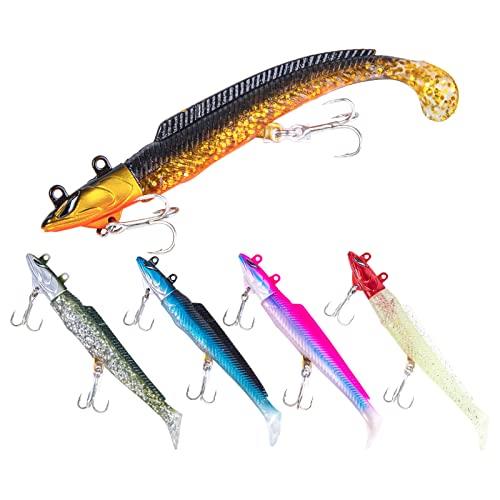 ADUSTA SARKU ソフトルアー 22g 4個セットヒラメ ワーム ADUSTA SARKU ソフトルアー 22g 4個セット