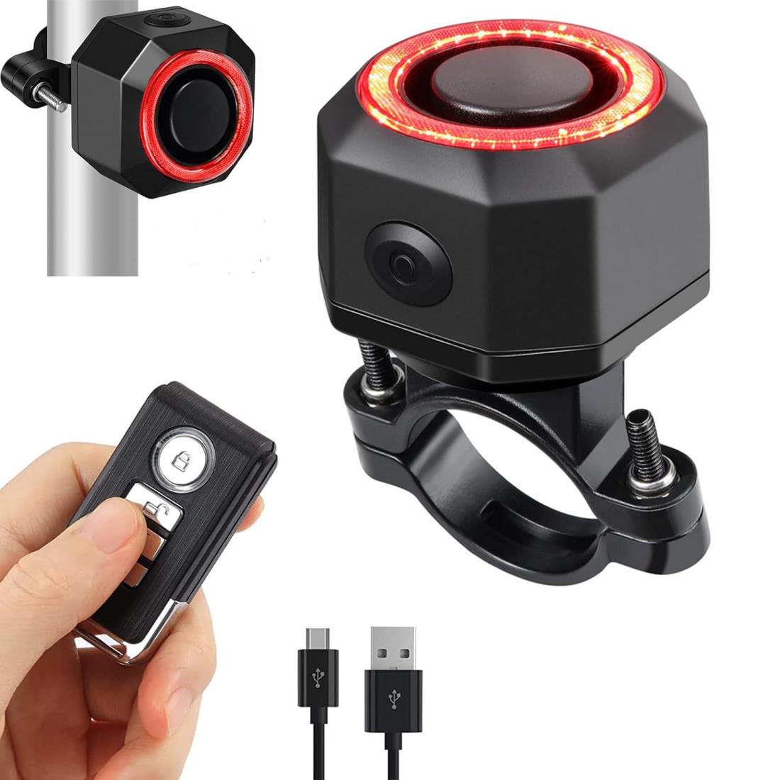 楽天市場】Koolertron 防犯アラーム テールライト バイク 防犯