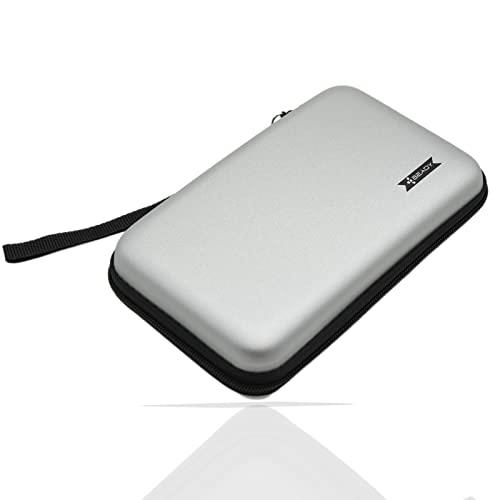 ニンテンドー NEW3DS XL、NEW3DS LL、3DS XL、3DS LL対応収納ケース 任天堂ビデオゲームコンソールのストレージケース シルバーグレー画像