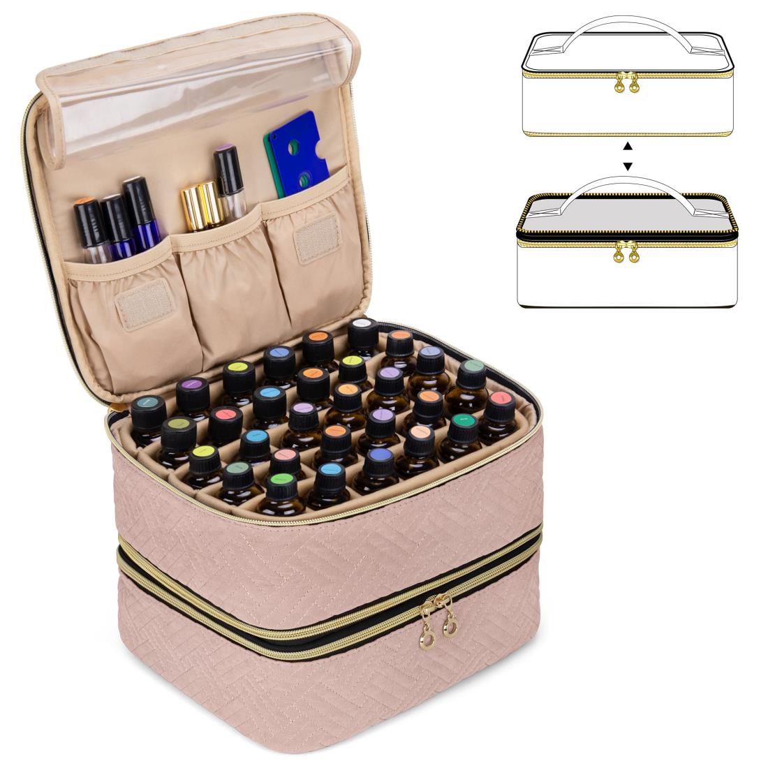 アロマオイルケース Amazon.co.jp: Luxja アロマケース 60本用(5ml-30ml) 精油ケース