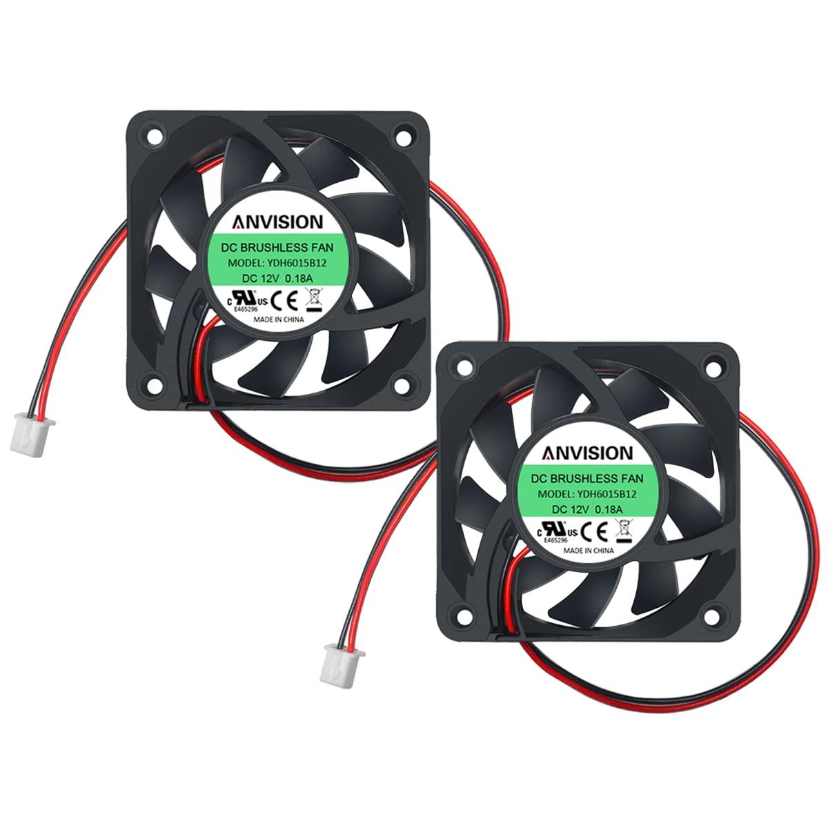 【AIRCRAFT2024年製】 冷却ファン 2個セット 楽天市場】ANVISION 2個パック 60mm x 15mm DC 24V ブラシレス