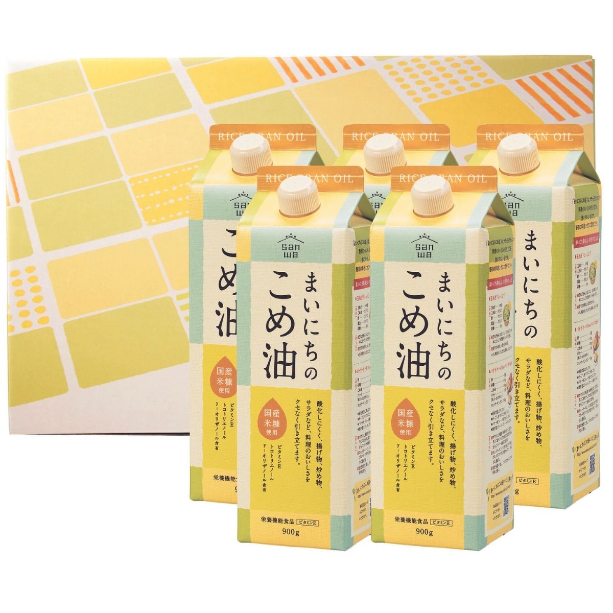 市場 まいにちのこめ油 みづほ 米サラダ油 こめあぶら お中元 夏ギフト 900ｇ×5本 米油 こめ油