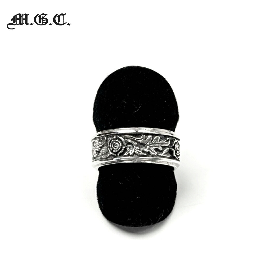 【M.G.C.】ローズリング シルバーアクセサリー 指輪 薔薇 シルバー925 SILVER925 ゴシック おしゃれ ユニセックス 男女兼用アクセサリー プレゼント ギフト
